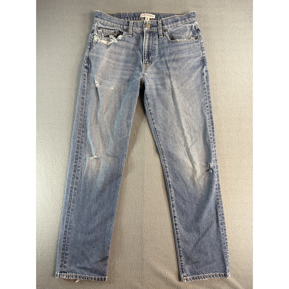 Lucky Brand 363 Jeans Mens 30x32 Med Wash Blue Vintage Straight Denim Distressed